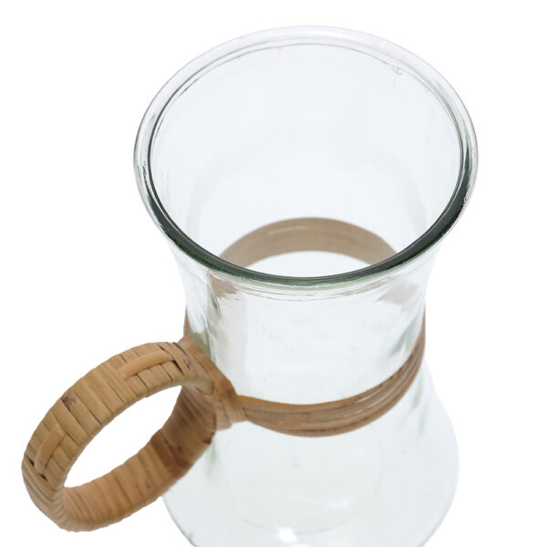 KIT DE VASOS EM VIDRO E FIBRA NATURAL - Image 3