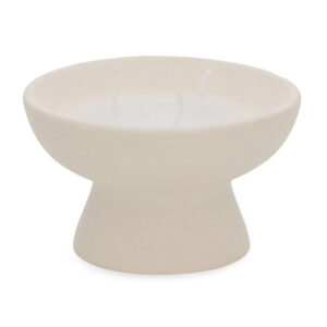 VELA COM SUPORTE EM CERAMICA
